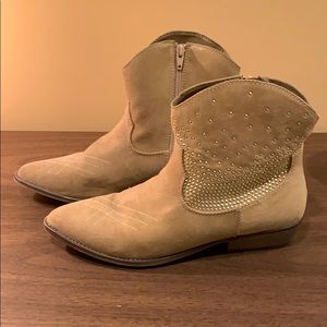 Studded cowboy booties. Very lightly worn.